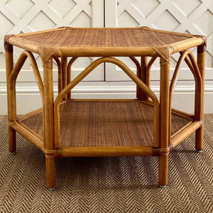 KEPT London Hexagonal bamboo coffee table