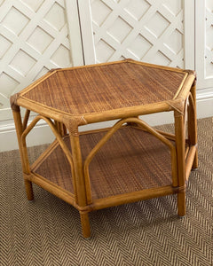 KEPT London Hexagonal bamboo coffee table