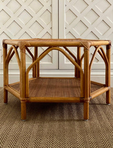 KEPT London Hexagonal bamboo coffee table