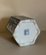 Load image into Gallery viewer, KEPT London Stock Hexagonal Chinese style blue and white pot
