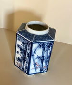 Load image into Gallery viewer, KEPT London Stock Hexagonal Chinese style blue and white pot
