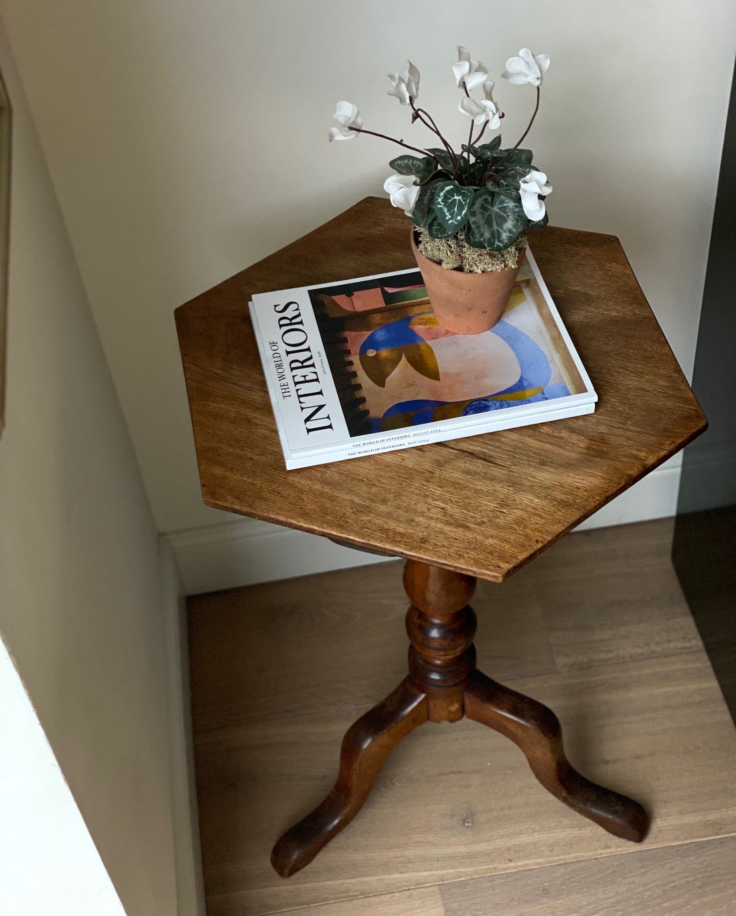 KEPT London Stock Hexagonal oak table