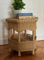 Load image into Gallery viewer, KEPT London Stock Hexagonal wicker side table
