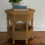 Load image into Gallery viewer, KEPT London Stock Hexagonal wicker side table
