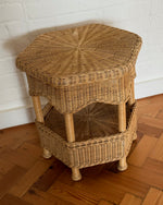Load image into Gallery viewer, KEPT London Stock Hexagonal wicker side table
