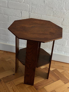 KEPT London Hexagonal wooden side table