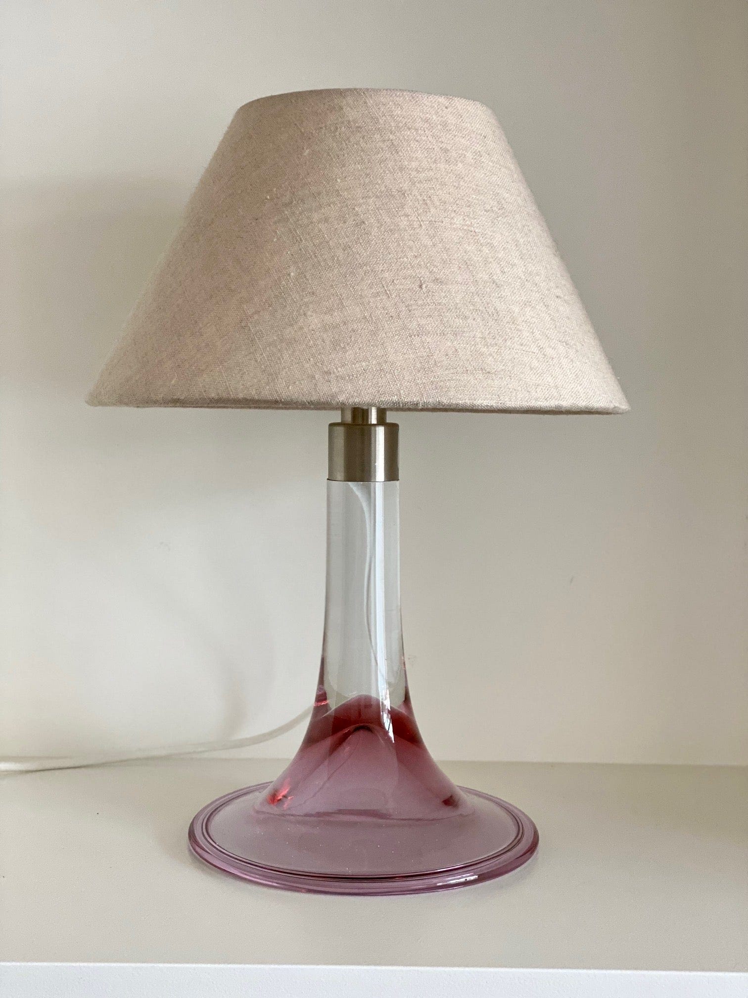 KEPT London Holmegaard glass table lamp
