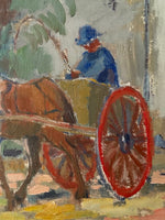 Load image into Gallery viewer, KEPT London Stock Horse and cart, Karl Axel Gadd (1910-1997)
