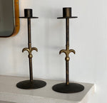 Load image into Gallery viewer, KEPT London Iron and brass candlesticks
