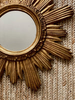 Load image into Gallery viewer, KEPT London Italian sunburst mirror, giltwood
