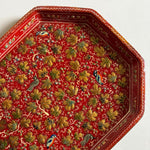 Load image into Gallery viewer, KEPT London Stock Kashmiri red lacquer tray
