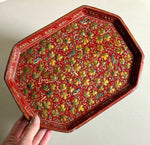 Load image into Gallery viewer, KEPT London Stock Kashmiri red lacquer tray
