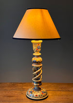 Load image into Gallery viewer, KEPT London Stock Kashmiri twisted stem table lamp
