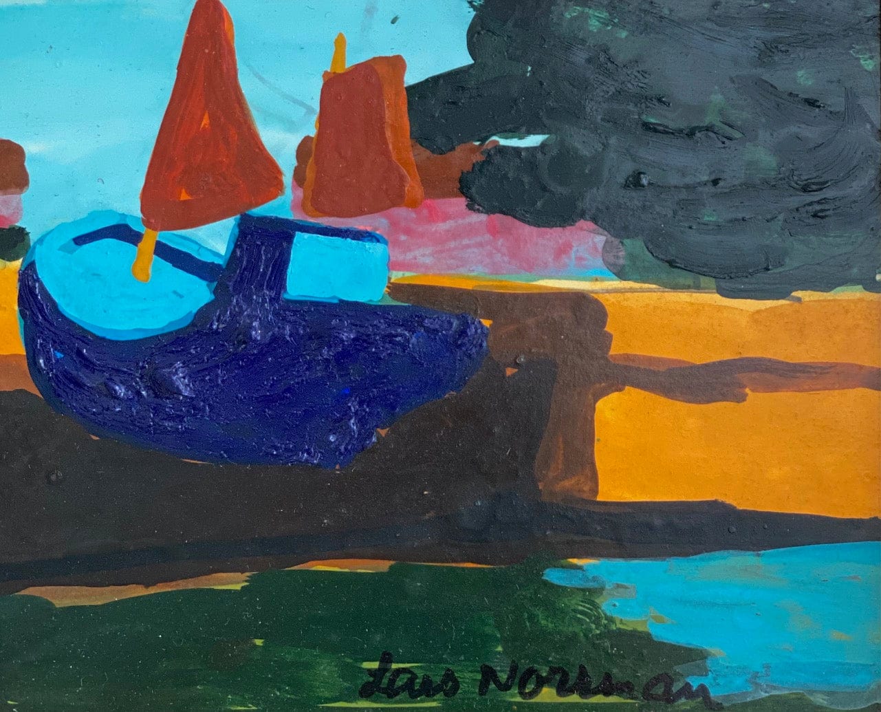 KEPT London Landscape with boats, Lars Norrman
