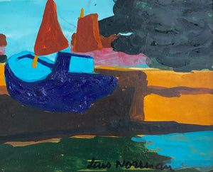 KEPT London Landscape with boats, Lars Norrman