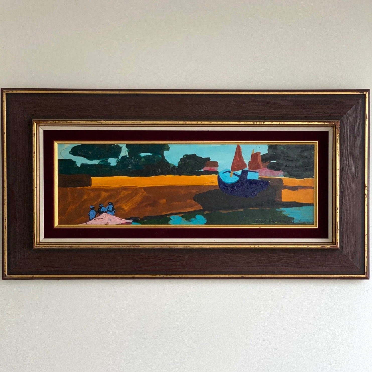 KEPT London Landscape with boats, Lars Norrman