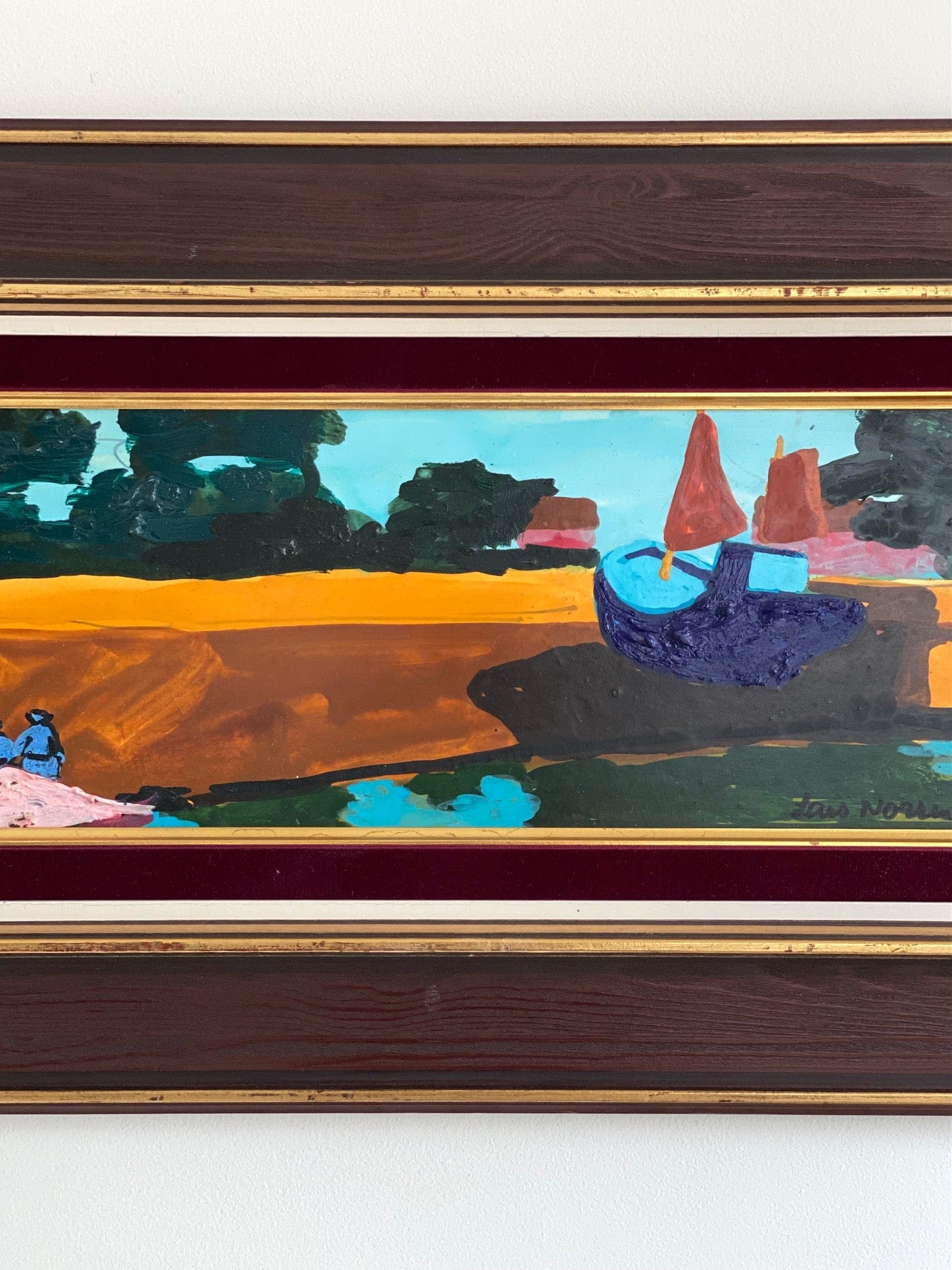 KEPT London Landscape with boats, Lars Norrman