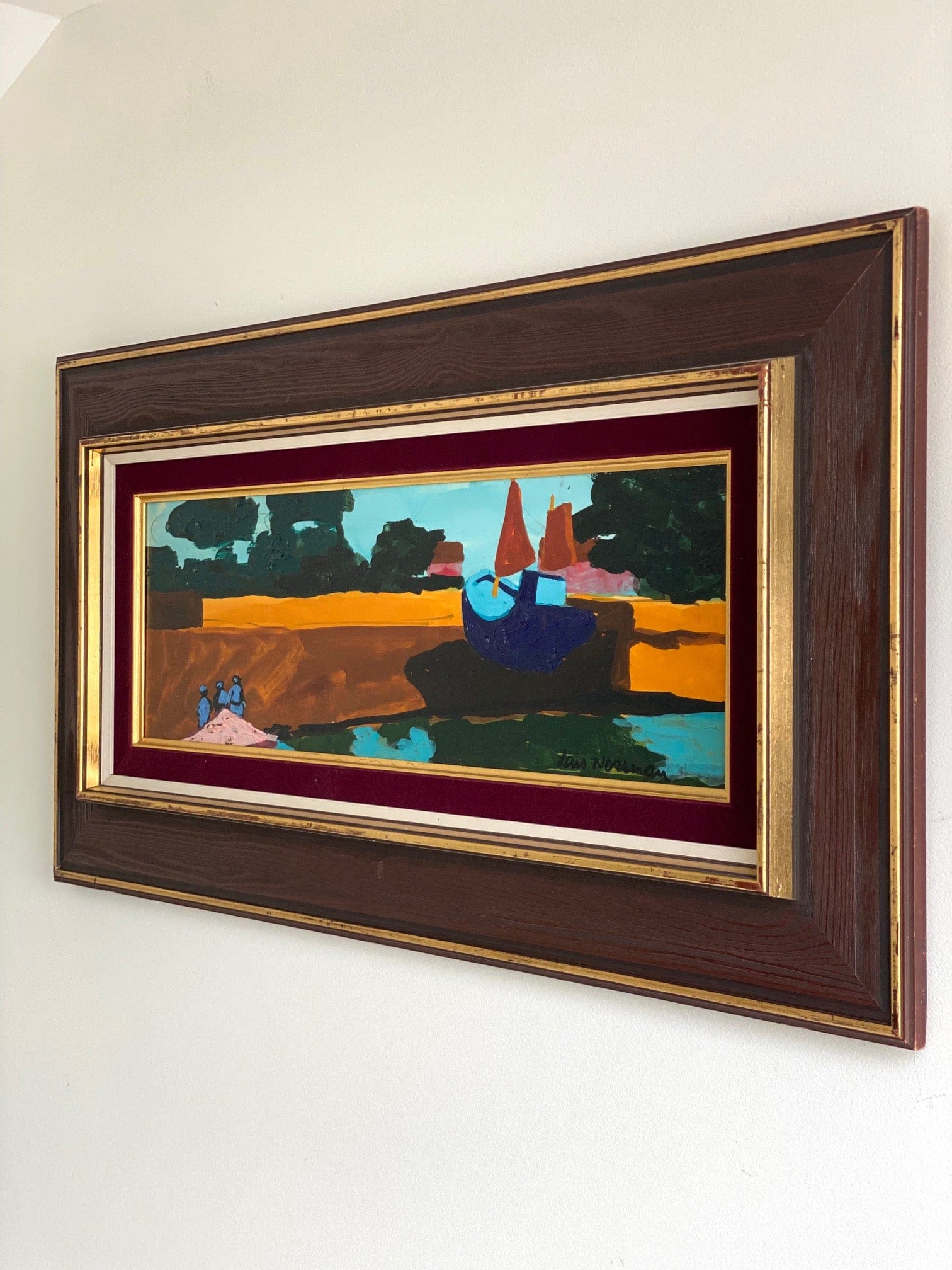 KEPT London Landscape with boats, Lars Norrman