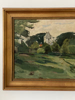 Load image into Gallery viewer, KEPT London Landscape with Church, by Alfred Hedlund (1884–1930)
