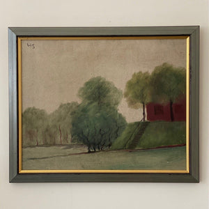 KEPT London Stock Landscape with red house, Wilgot Svensson (1903–1975)