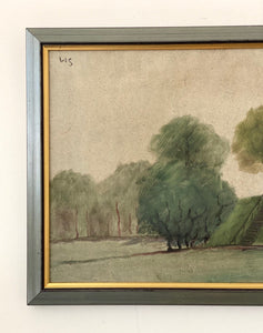 KEPT London Stock Landscape with red house, Wilgot Svensson (1903–1975)