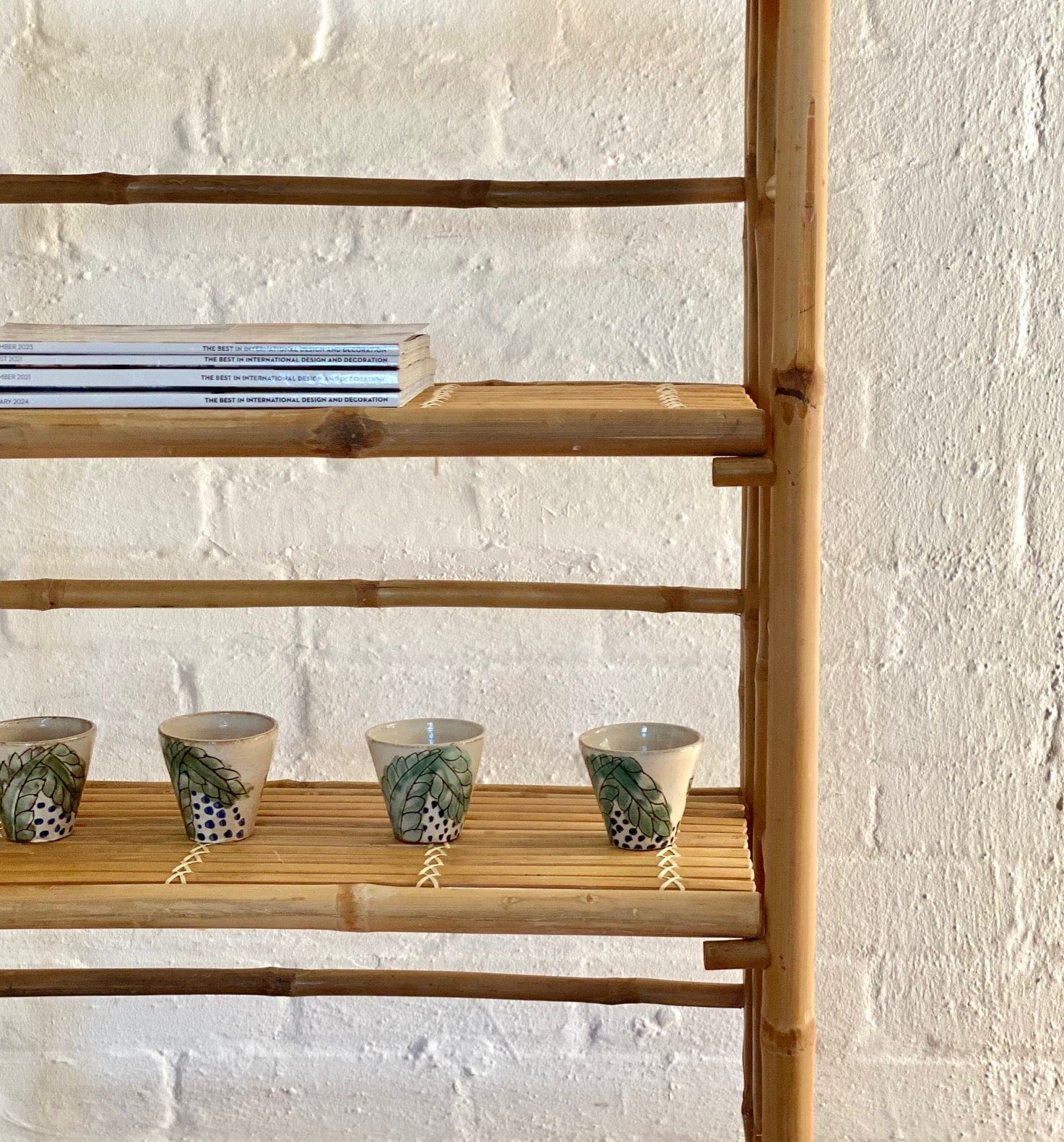 KEPT London Large bamboo folding shelves