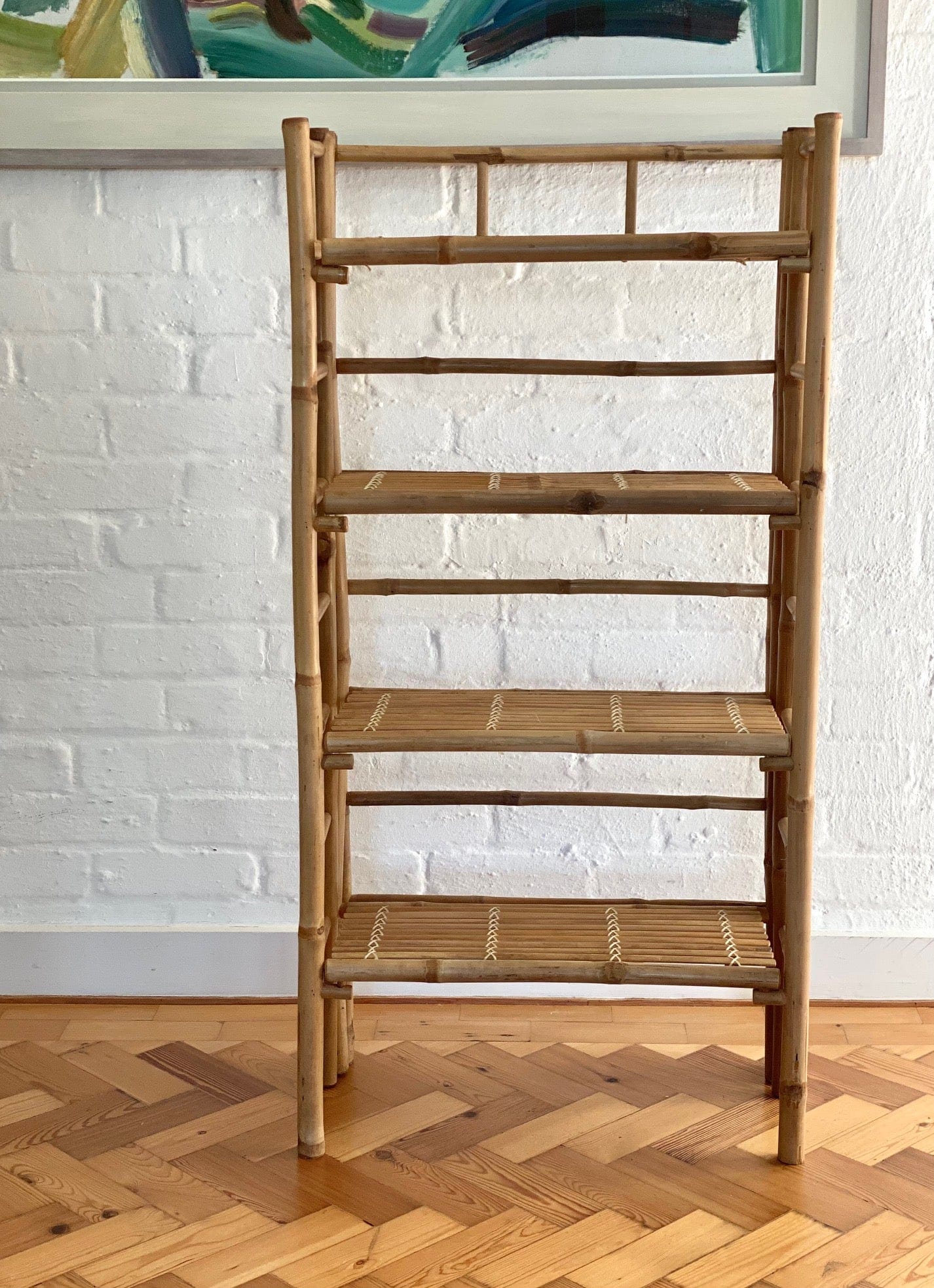 KEPT London Large bamboo folding shelves