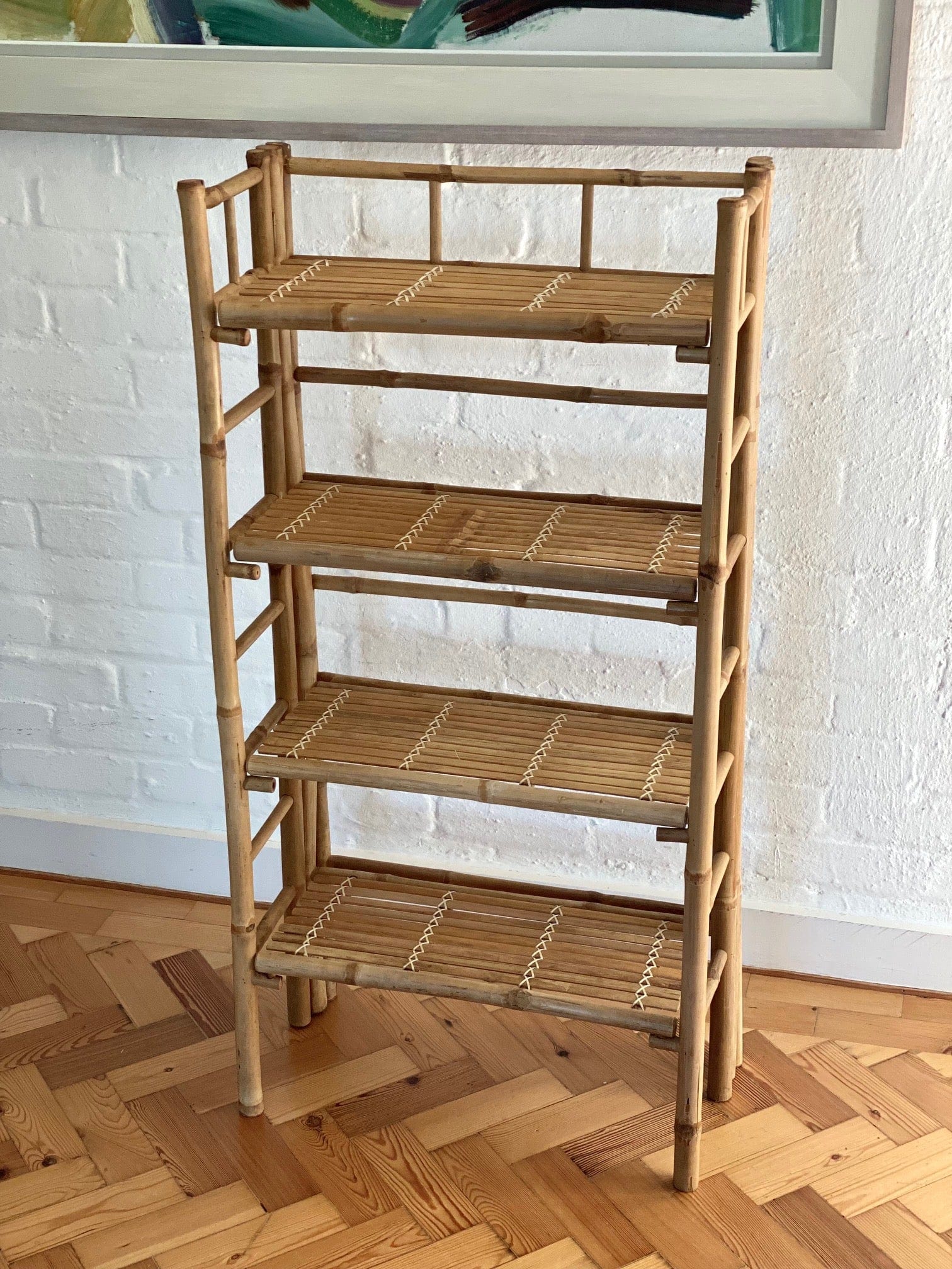 KEPT London Large bamboo folding shelves