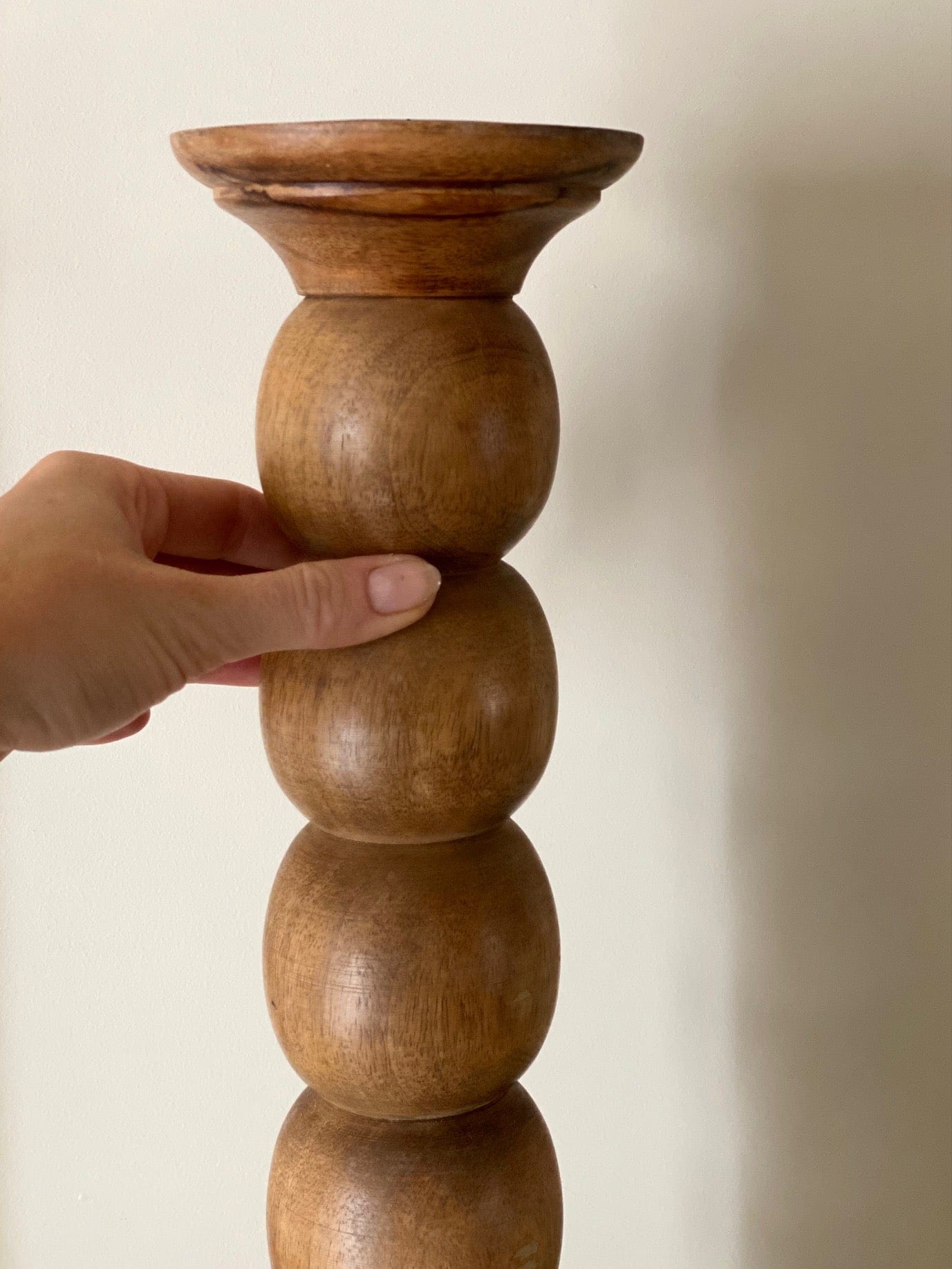 KEPT London Large bobbin candle holders