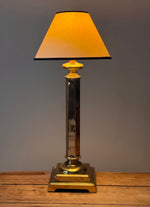 Load image into Gallery viewer, KEPT London Stock Large brass hexagonal table lamp
