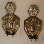 Load image into Gallery viewer, KEPT London Stock Large embossed brass wall sconces
