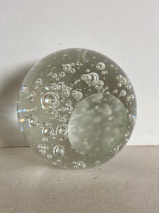 KEPT London Large glass bubble paperweight