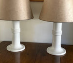 Load image into Gallery viewer, KEPT London Large pair of ceramic white lamps, Gustavsberg
