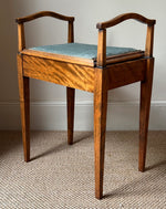 Load image into Gallery viewer, KEPT London Stock Lift top mahogany piano stool with handles
