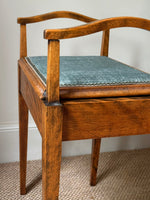 Load image into Gallery viewer, KEPT London Stock Lift top mahogany piano stool with handles
