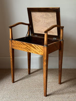 Load image into Gallery viewer, KEPT London Stock Lift top mahogany piano stool with handles
