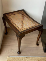 Load image into Gallery viewer, KEPT London Stock Mahogany cane seat stool
