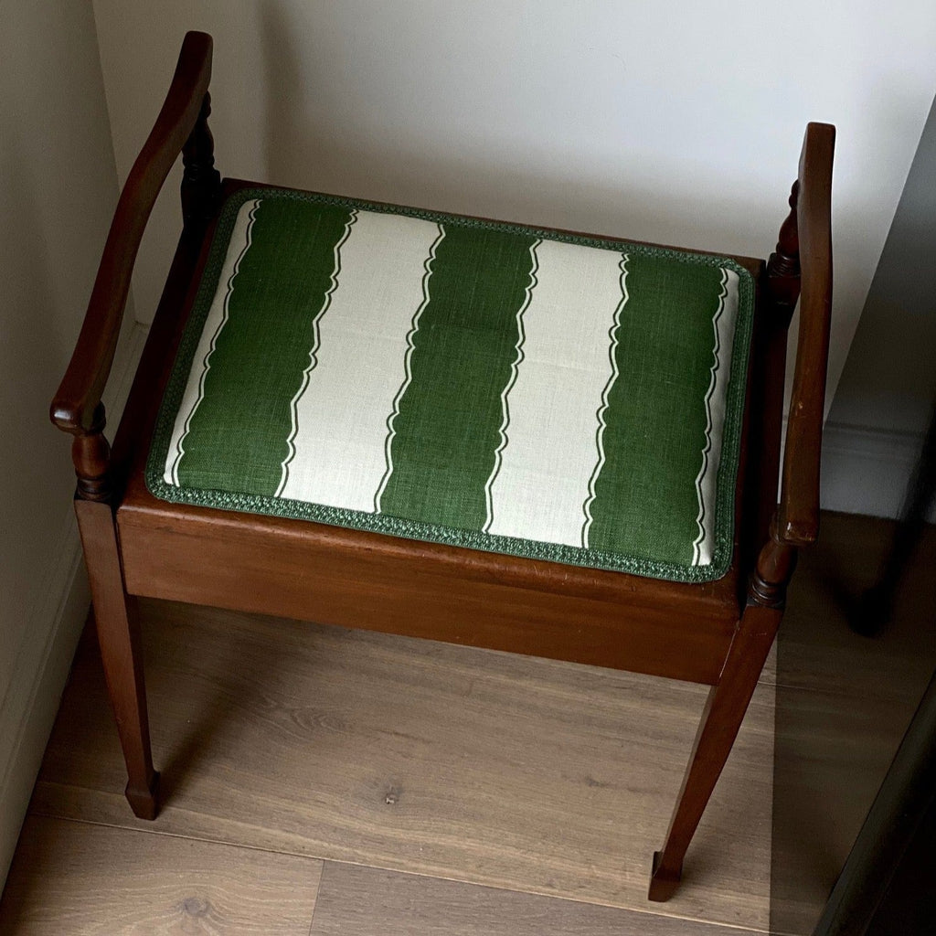 KEPT London Mahogany lift top stool