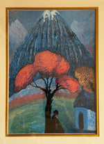 Load image into Gallery viewer, KEPT London Stock Man with tree and mountain
