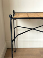 Load image into Gallery viewer, KEPT London Metal and rattan side table
