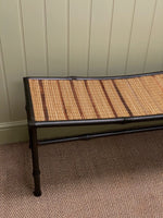 Load image into Gallery viewer, KEPT London Stock Metal bench with bamboo seat
