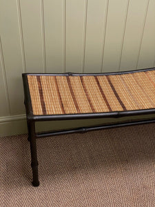 KEPT London Stock Metal bench with bamboo seat