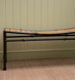 Load image into Gallery viewer, KEPT London Stock Metal bench with bamboo seat
