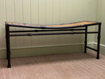 Load image into Gallery viewer, KEPT London Stock Metal bench with bamboo seat
