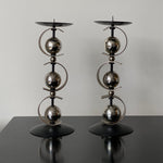 Load image into Gallery viewer, KEPT London Stock Mid-century chrome ball candleholders
