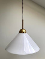 Load image into Gallery viewer, KEPT London Milk glass pendant shade

