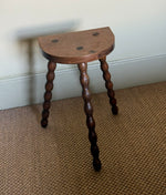 Load image into Gallery viewer, KEPT London Milking stool on tripod bobbin legs
