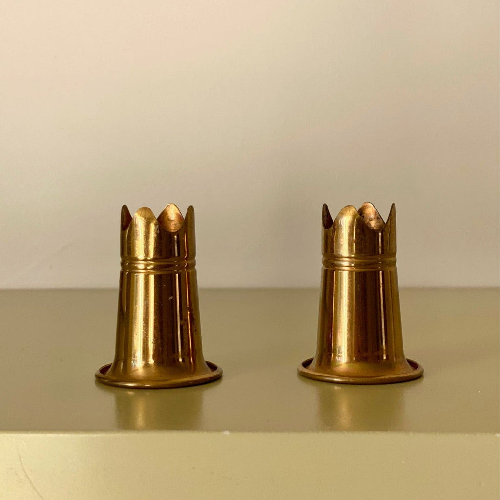 KEPT London Stock Miniature brass candle holders