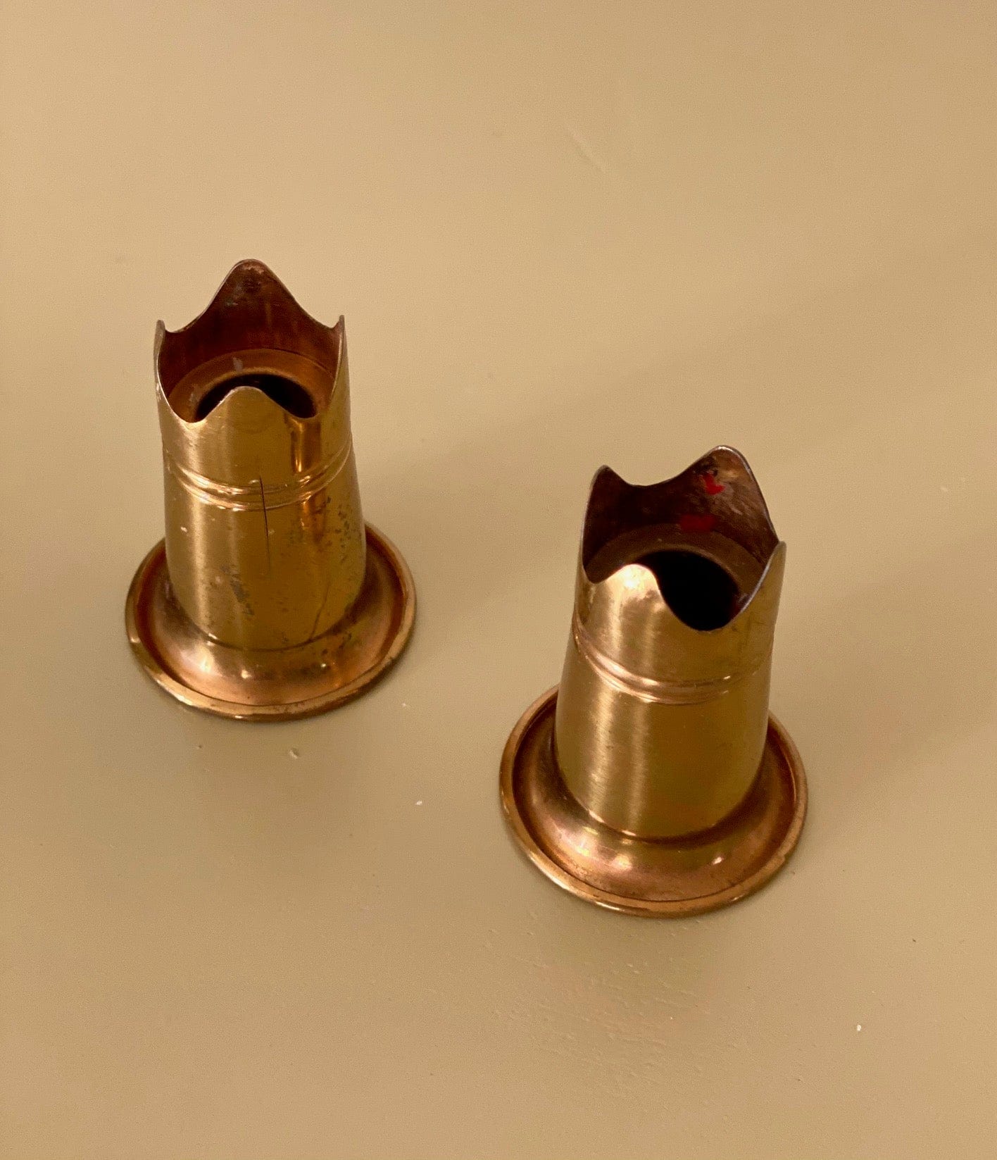 KEPT London Stock Miniature brass candle holders