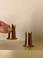 Load image into Gallery viewer, KEPT London Stock Miniature brass candle holders

